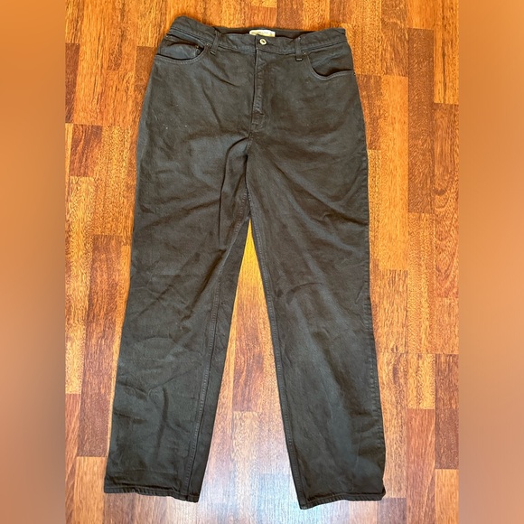 Abercrombie High Rise 90s Straight Jeans brown - Picture 1 of 2